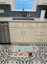 Load image into Gallery viewer, Merry Christmas Carolers French Bulldog Brown Machine Washable Memory Foam Mat BB2344RUG
