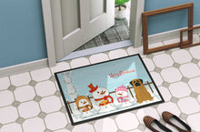 Load image into Gallery viewer, Merry Christmas Carolers Mastiff Doormat - 24x36 Decorative Floor Mat – Indoor/Outdoor Rug with Artistic Flair BB2349JMAT