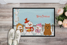 Load image into Gallery viewer, Merry Christmas Carolers Norwich Terrier Doormat - 24x36 Decorative Floor Mat – Indoor/Outdoor Rug with Artistic Flair BB2351JMAT