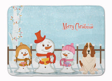 Load image into Gallery viewer, Merry Christmas Carolers Basset Hound Machine Washable Memory Foam Mat BB2352RUG
