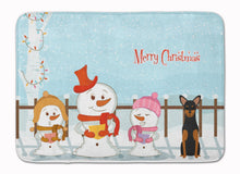 Load image into Gallery viewer, Merry Christmas Carolers Manchester Terrier Machine Washable Memory Foam Mat BB2359RUG