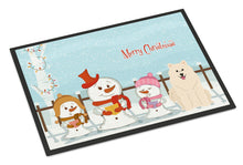 Load image into Gallery viewer, Merry Christmas Carolers Samoyed Doormat - 24x36 Decorative Floor Mat – Indoor/Outdoor Rug with Artistic Flair BB2361JMAT