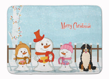 Load image into Gallery viewer, Merry Christmas Carolers Bernese Mountain Dog Machine Washable Memory Foam Mat BB2367RUG