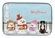 Load image into Gallery viewer, Merry Christmas Carolers Greater Swiss Mountain Dog Dish Drying Mat – Absorbent, Artistic Kitchen Essentials BB2368DDM