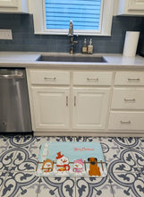 Load image into Gallery viewer, Merry Christmas Carolers Border Terrier Machine Washable Memory Foam Mat BB2370RUG