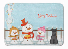 Load image into Gallery viewer, Merry Christmas Carolers Miniature Schanuzer Black Machine Washable Memory Foam Mat BB2382RUG