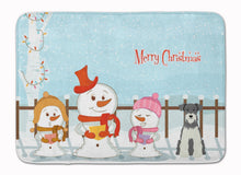 Load image into Gallery viewer, Merry Christmas Carolers Miniature Schanuzer Salt and Pepper Machine Washable Memory Foam Mat BB2385RUG
