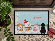 Load image into Gallery viewer, Merry Christmas Carolers Black Labrador Doormat - 24x36 Decorative Floor Mat – Indoor/Outdoor Rug with Artistic Flair BB2388JMAT