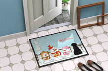 Load image into Gallery viewer, Merry Christmas Carolers Giant Schnauzer Doormat - 24x36 Decorative Floor Mat – Indoor/Outdoor Rug with Artistic Flair BB2397JMAT