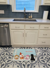 Load image into Gallery viewer, Merry Christmas Carolers Giant Schnauzer Machine Washable Memory Foam Mat BB2397RUG