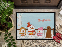 Load image into Gallery viewer, Merry Christmas Carolers Dogue de Bourdeaux Doormat - 24x36 Decorative Floor Mat – Indoor/Outdoor Rug with Artistic Flair BB2404JMAT