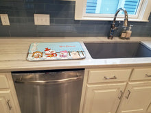 Load image into Gallery viewer, Merry Christmas Carolers Bichon Frise Dish Drying Mat – Absorbent, Artistic Kitchen Essentials BB2406DDM