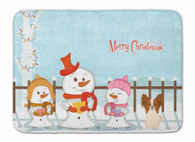 Load image into Gallery viewer, Merry Christmas Carolers Papillon Red White Machine Washable Memory Foam Mat BB2409RUG