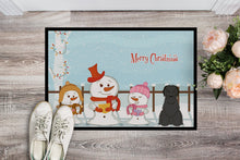 Load image into Gallery viewer, Merry Christmas Carolers Briard Black Doormat - 24x36 Decorative Floor Mat – Indoor/Outdoor Rug with Artistic Flair BB2412JMAT