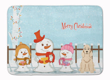 Load image into Gallery viewer, Merry Christmas Carolers Cocker Spaniel Buff Machine Washable Memory Foam Mat BB2425RUG