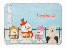 Load image into Gallery viewer, Merry Christmas Carolers Old English Sheepdog Machine Washable Memory Foam Mat BB2427RUG