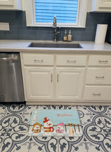 Load image into Gallery viewer, Merry Christmas Carolers Whippet Machine Washable Memory Foam Mat BB2430RUG
