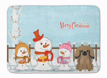 Load image into Gallery viewer, Merry Christmas Carolers Pekingnese Tan Machine Washable Memory Foam Mat BB2433RUG