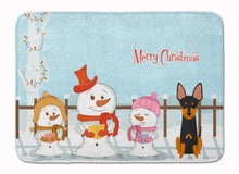 Load image into Gallery viewer, Merry Christmas Carolers English Toy Terrier Machine Washable Memory Foam Mat BB2440RUG