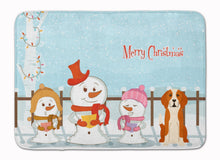 Load image into Gallery viewer, Merry Christmas Carolers English Foxhound Machine Washable Memory Foam Mat BB2441RUG