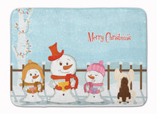 Load image into Gallery viewer, Merry Christmas Carolers Chinese Crested Cream Machine Washable Memory Foam Mat BB2444RUG