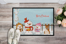 Load image into Gallery viewer, Merry Christmas Carolers Bull Terrier Red White Doormat - 24x36 Decorative Floor Mat – Indoor/Outdoor Rug with Artistic Flair BB2466JMAT