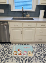 Load image into Gallery viewer, Merry Christmas Carolers Chow Chow White Machine Washable Memory Foam Mat BB2471RUG
