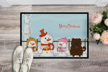 Load image into Gallery viewer, Merry Christmas Carolers Chow Chow Chocolate Doormat - 24x36 Decorative Floor Mat – Indoor/Outdoor Rug with Artistic Flair BB2472JMAT