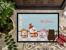 Load image into Gallery viewer, Merry Christmas Carolers Chow Chow Chocolate Doormat - 24x36 Decorative Floor Mat – Indoor/Outdoor Rug with Artistic Flair BB2472JMAT