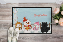 Load image into Gallery viewer, Merry Christmas Carolers Chow Chow Black Doormat - 24x36 Decorative Floor Mat – Indoor/Outdoor Rug with Artistic Flair BB2474JMAT
