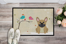 Load image into Gallery viewer, Christmas Presents between Friends French Bulldog Cream Doormat - 24x36 Decorative Floor Mat – Indoor/Outdoor Rug with Artistic Flair BB2482JMAT