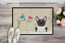 Load image into Gallery viewer, Christmas Presents between Friends French Bulldog Black White Doormat - 24x36 Decorative Floor Mat – Indoor/Outdoor Rug with Artistic Flair BB2484JMAT