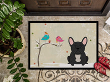 Load image into Gallery viewer, Christmas Presents between Friends French Bulldog Black Doormat - 24x36 Decorative Floor Mat – Indoor/Outdoor Rug with Artistic Flair BB2486JMAT