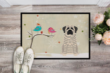 Load image into Gallery viewer, Christmas Presents between Friends Mastiff Brindle White Doormat - 24x36 Decorative Floor Mat – Indoor/Outdoor Rug with Artistic Flair BB2488JMAT