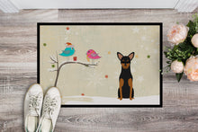 Load image into Gallery viewer, Christmas Presents between Friends Manchester Terrier Doormat - 24x36 Decorative Floor Mat – Indoor/Outdoor Rug with Artistic Flair BB2500JMAT