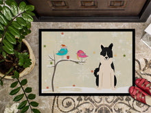 Load image into Gallery viewer, Christmas Presents between Friends Russo-European Laika Spitz Doormat - 24x36 Decorative Floor Mat – Indoor/Outdoor Rug with Artistic Flair BB2501JMAT