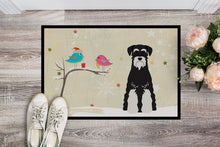 Load image into Gallery viewer, Christmas Presents between Friends Standard Schnauzer Salt and Pepper Doormat - 24x36 Decorative Floor Mat – Indoor/Outdoor Rug with Artistic Flair BB2505JMAT