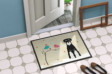 Load image into Gallery viewer, Christmas Presents between Friends Standard Schnauzer Salt and Pepper Doormat - 24x36 Decorative Floor Mat – Indoor/Outdoor Rug with Artistic Flair BB2505JMAT