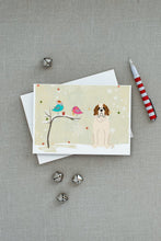 Load image into Gallery viewer, Christmas Presents between Friends Saint Bernard Greeting Cards -  Blank Note Cards – 8-Pack of Artist-Designed Cards with Envelopes