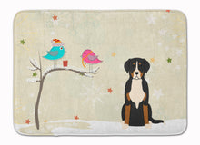 Load image into Gallery viewer, Christmas Presents between Friends Greater Swiss Mountain Dog Machine Washable Memory Foam Mat BB2509RUG