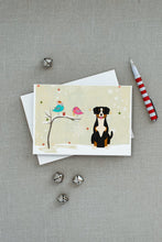 Load image into Gallery viewer, Christmas Presents between Friends Entlebucher Greeting Cards -  Blank Note Cards – 8-Pack of Artist-Designed Cards with Envelopes