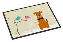 Load image into Gallery viewer, Christmas Presents between Friends Airedale Doormat - 24x36 Decorative Floor Mat – Indoor/Outdoor Rug with Artistic Flair BB2513JMAT