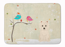 Load image into Gallery viewer, Christmas Presents between Friends Westie Machine Washable Memory Foam Mat BB2514RUG