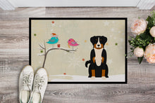 Load image into Gallery viewer, Christmas Presents between Friends Appenzeller Sennenhund Doormat - 24x36 Decorative Floor Mat – Indoor/Outdoor Rug with Artistic Flair BB2515JMAT