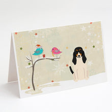 Load image into Gallery viewer, Christmas Presents between Friends Swiss Hound Greeting Cards -  Blank Note Cards – 8-Pack of Artist-Designed Cards with Envelopes