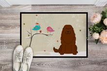 Load image into Gallery viewer, Christmas Presents between Friends Caucasian Shepherd Dog Doormat - 24x36 Decorative Floor Mat – Indoor/Outdoor Rug with Artistic Flair BB2522JMAT