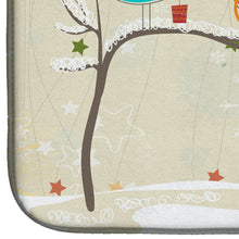 Load image into Gallery viewer, Christmas Presents between Friends Miniature Schanuzer Black Dish Drying Mat – Absorbent, Artistic Kitchen Essentials BB2523DDM