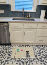 Load image into Gallery viewer, Christmas Presents between Friends Miniature Schanuzer Black Silver Machine Washable Memory Foam Mat BB2524RUG
