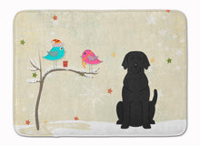 Load image into Gallery viewer, Christmas Presents between Friends Black Labrador Machine Washable Memory Foam Mat BB2529RUG