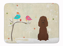 Load image into Gallery viewer, Christmas Presents between Friends Irish Water Spaniel Machine Washable Memory Foam Mat BB2535RUG